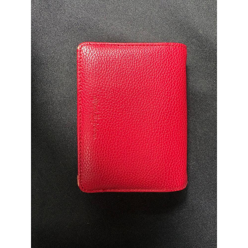 Mark and Graham Red Leather Travel Case, Personal Organizer, Accordion File
